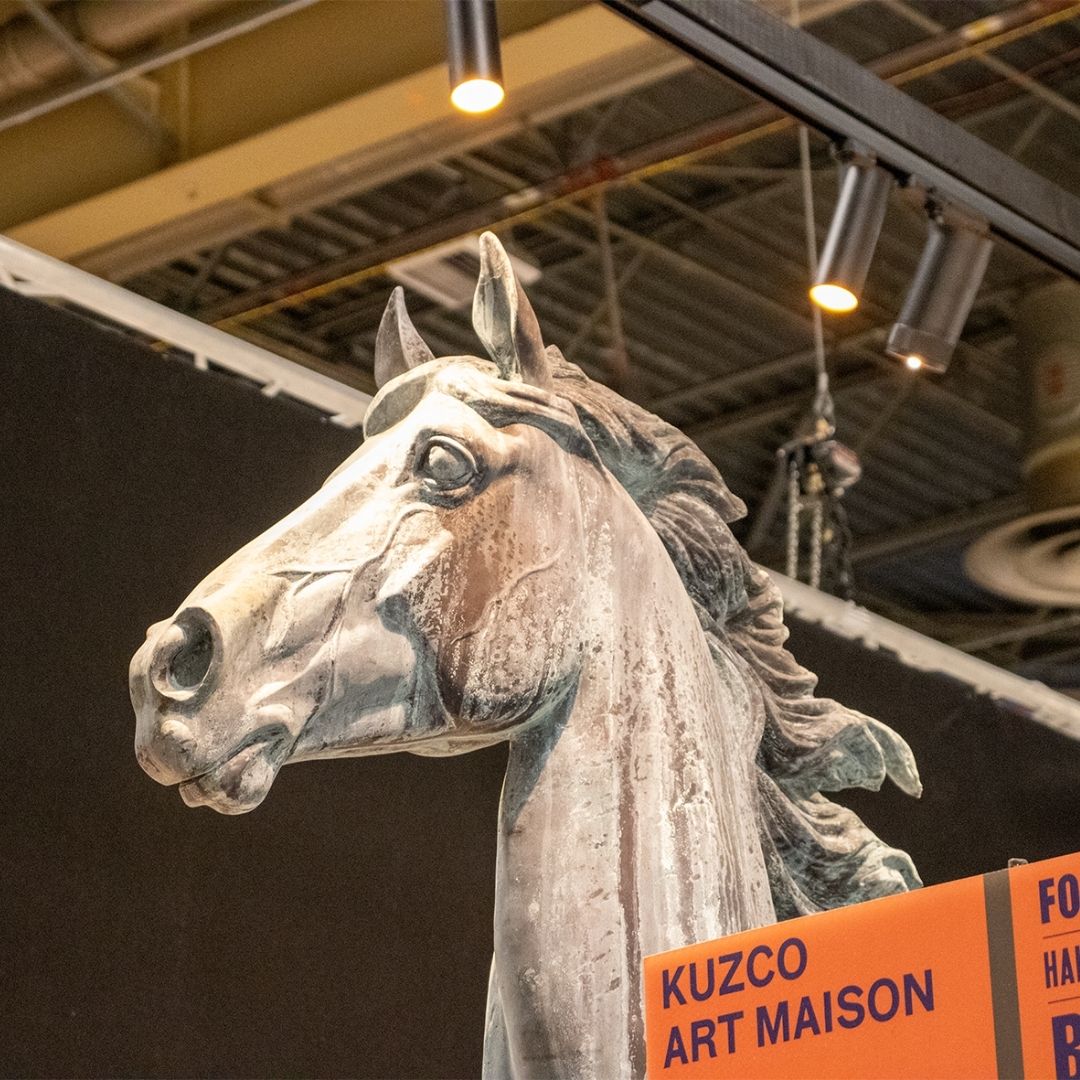 Sculpture de Jardin en Bronze - Cheval au Galop