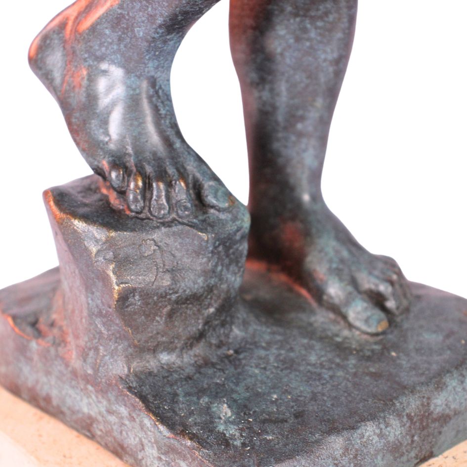 Bronzen beeld 'Adam' naar Auguste Rodin