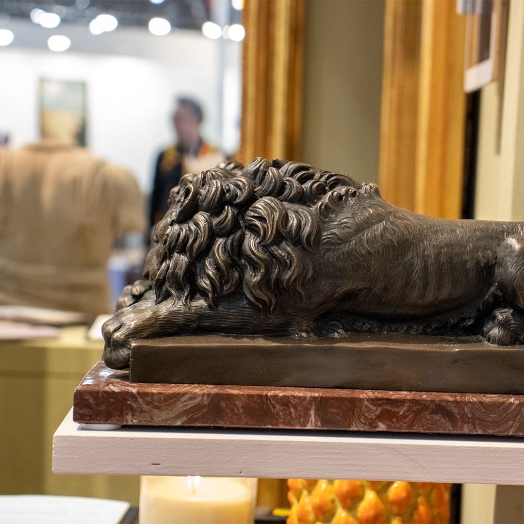 Bronzen Leeuwen Liggend - paar
