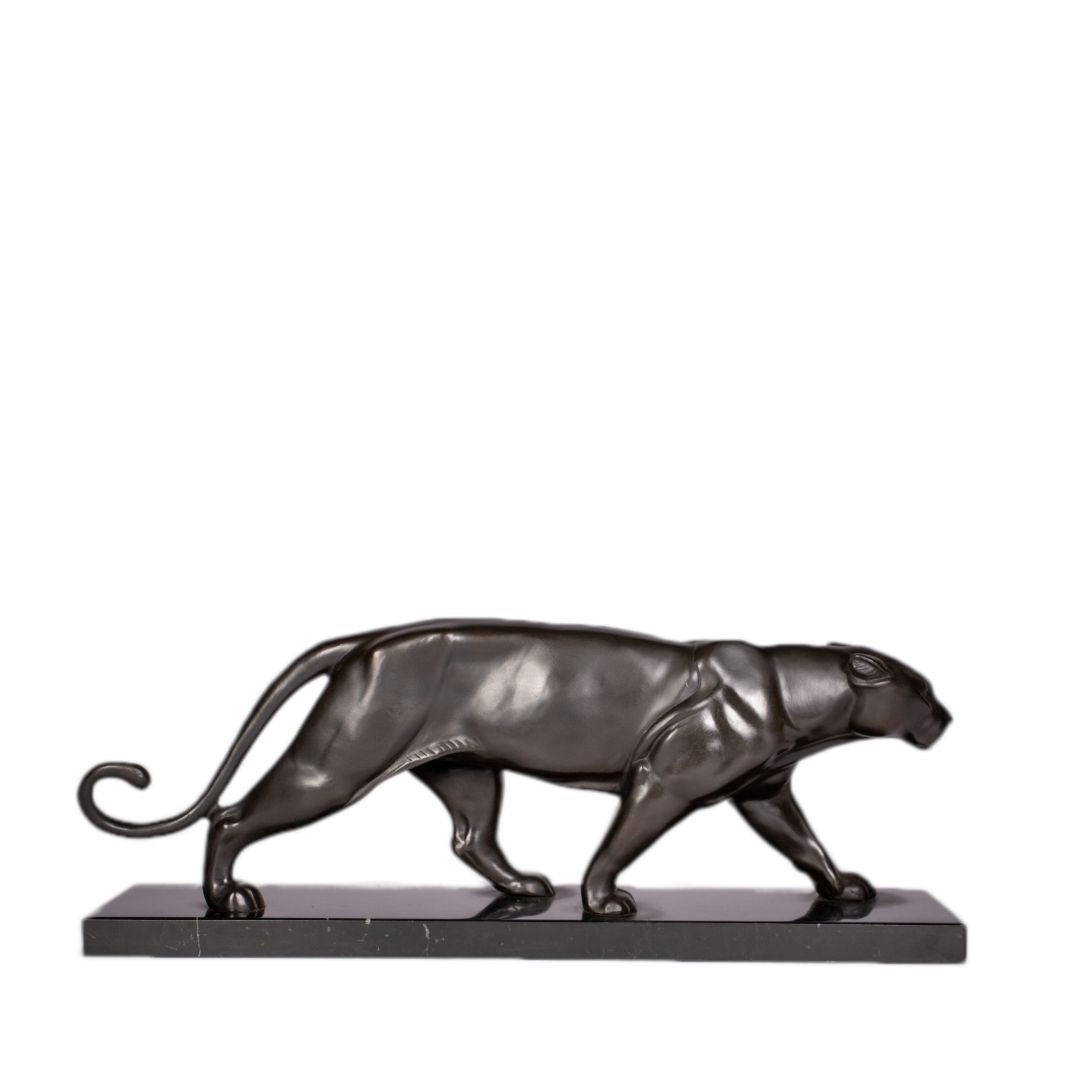 Bronze Panther Art Deco Style