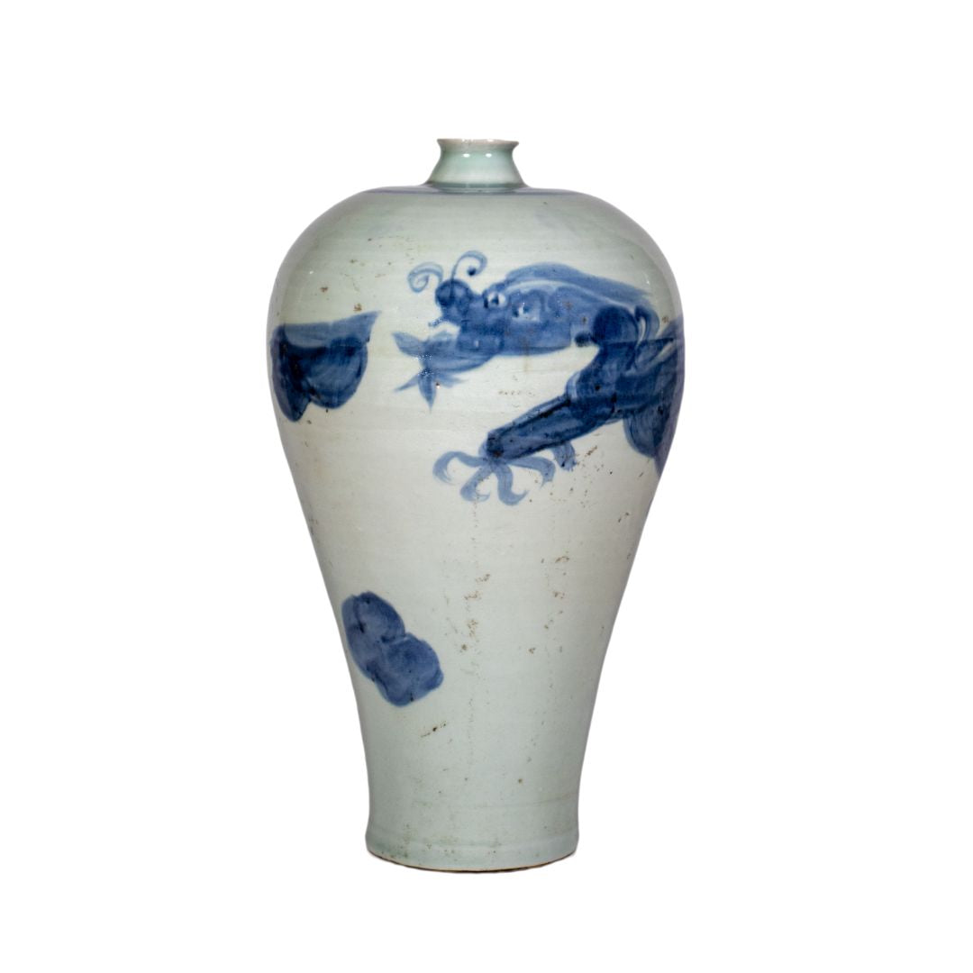 Chinesische Porzellan-Meiping-Vase – Drache