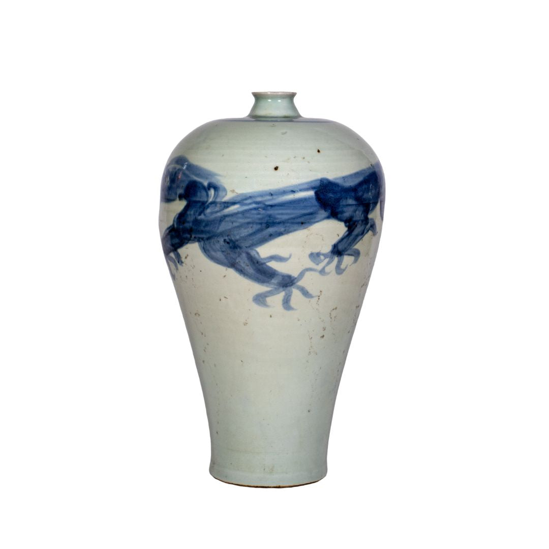 Chinesische Porzellan-Meiping-Vase – Drache