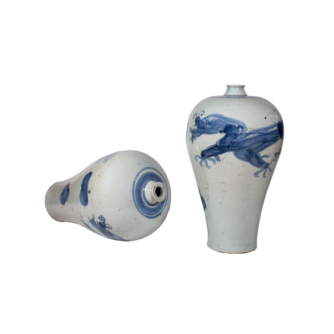 Chinesische Porzellan-Meiping-Vase – Drache