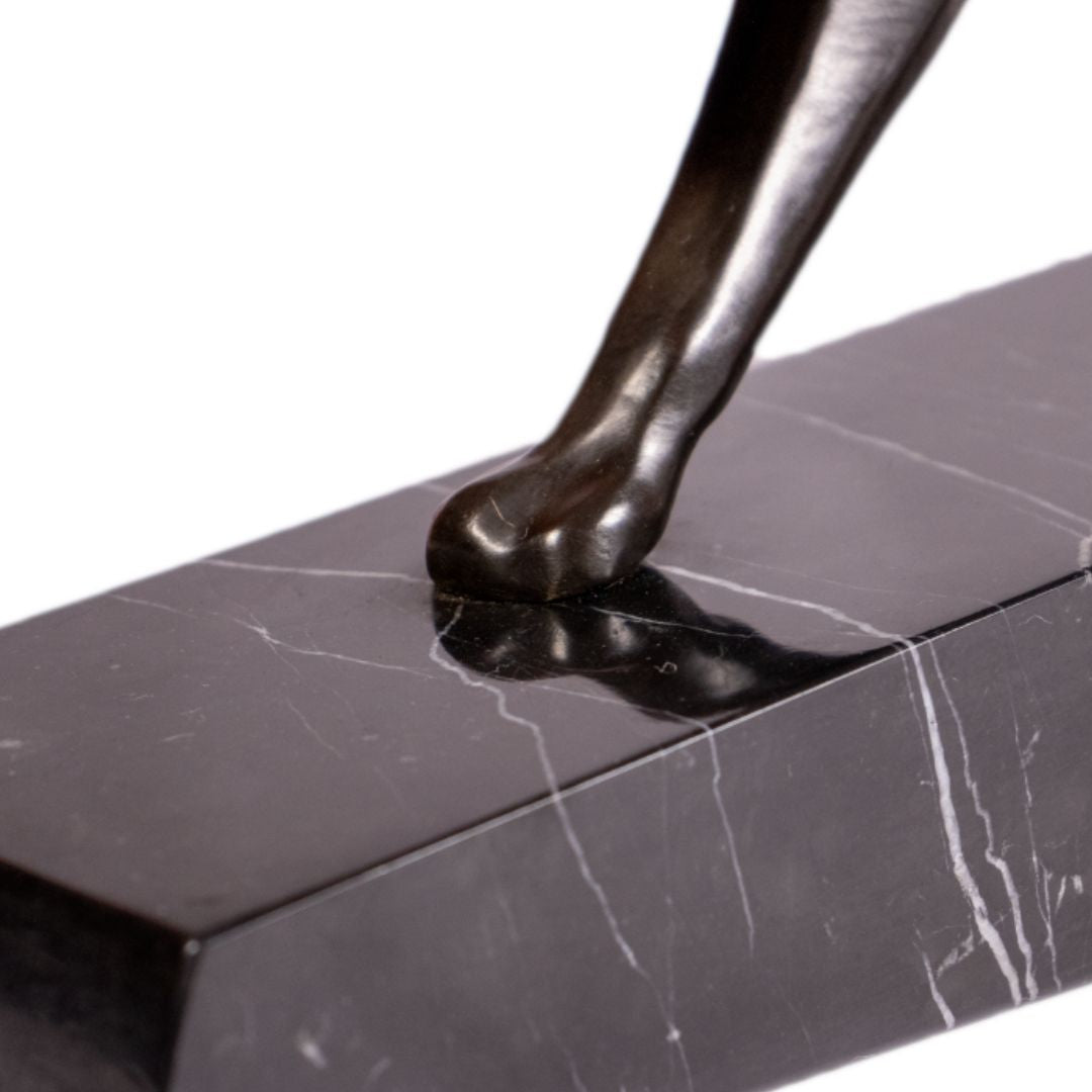 Sneaking Panther - Art Deco Bronze Sculpture
