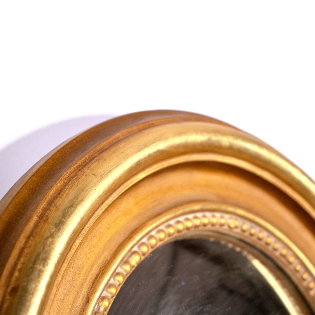 Gouden Butler Spiegel Rond - Cécile - 45 cm