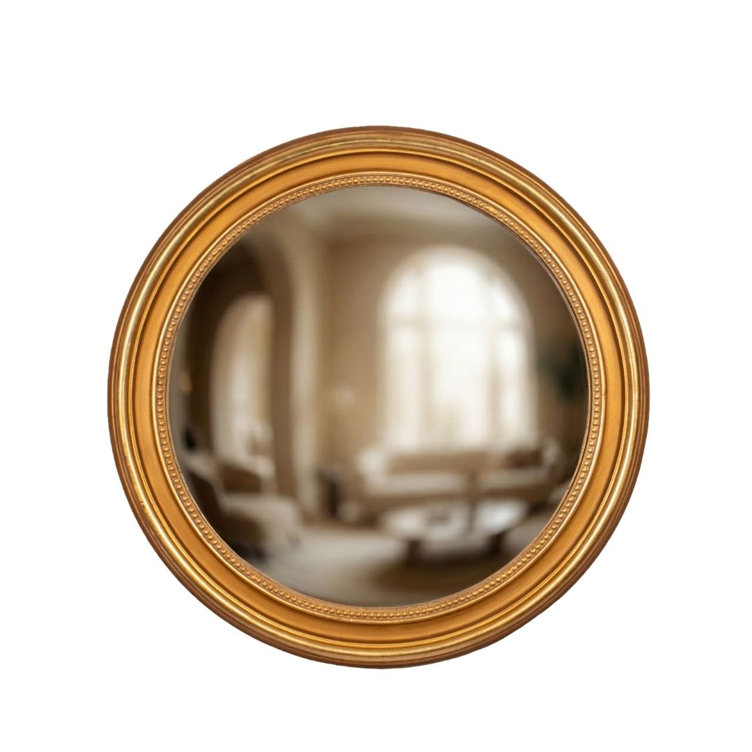Gouden Butler Spiegel Rond - Cécile - 80 cm