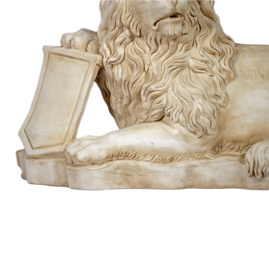Marble Lion with Shield