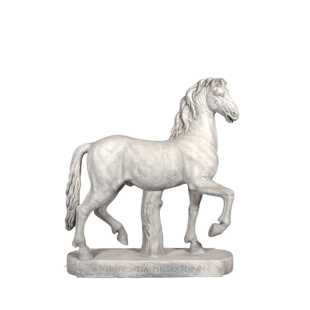 Étalon Romain – Statue en marbre inspirée des Musées du Vatican