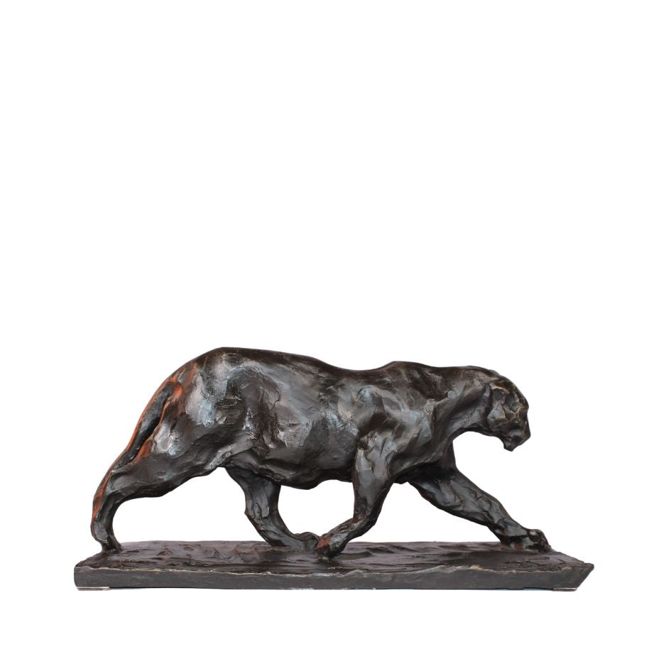 Bronzen Jagende Zwarte Panter