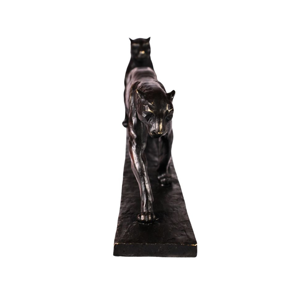Bronze Two Leopards