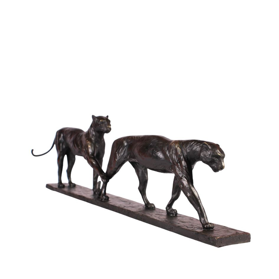 Bronze Two Leopards