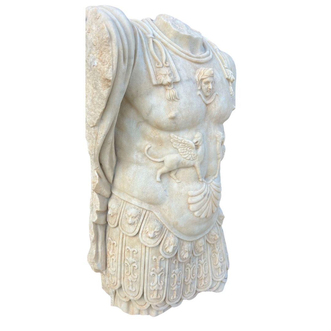 Romeinse Torso met Kuras en Paludamentum