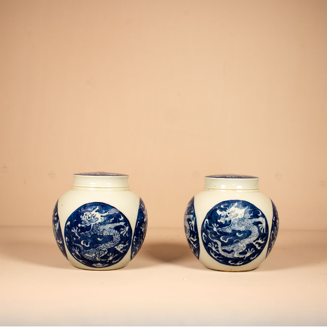Chinese Gember potjes - Draak Motief