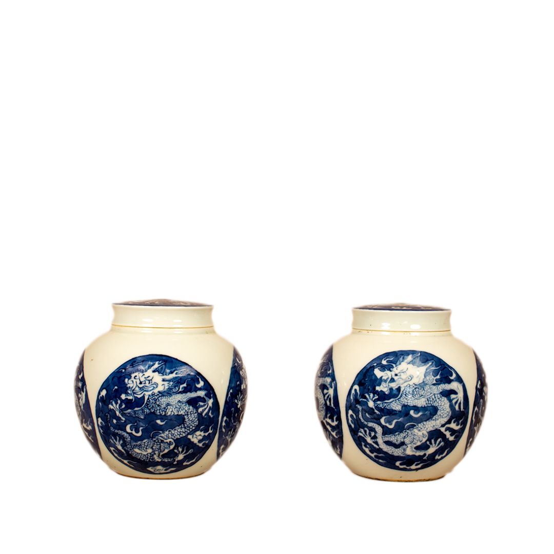 Chinese Gember potjes - Draak Motief