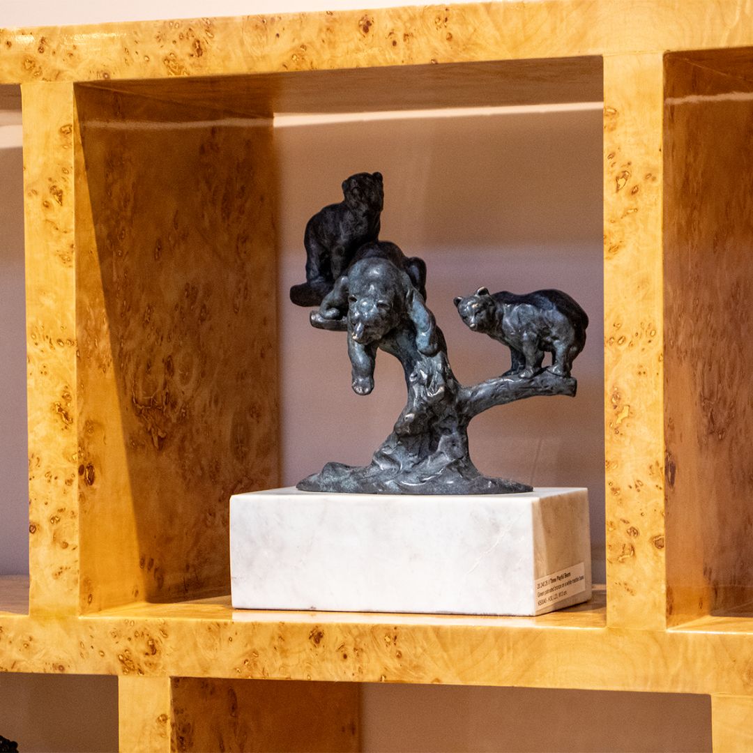 Three Playing Bears - Bronze Sculpture