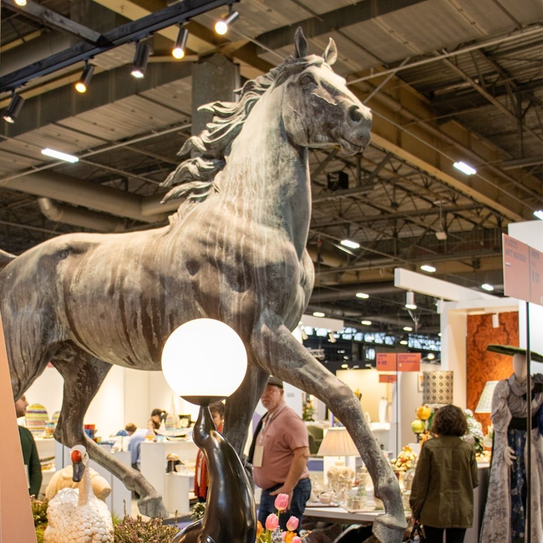 Sculpture de Jardin en Bronze - Cheval au Galop