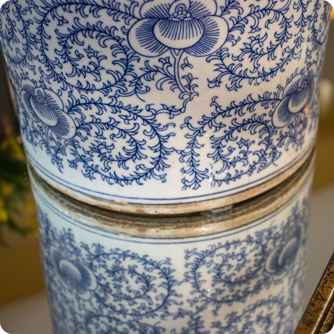 Chinese Penseelpotten 'Jasmine' – Paar