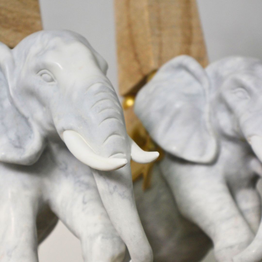 Olifant met Obelisk - Paar