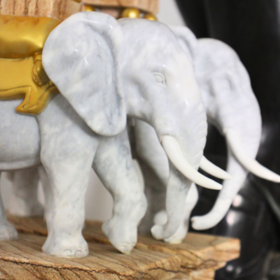 Olifant met Obelisk - Paar