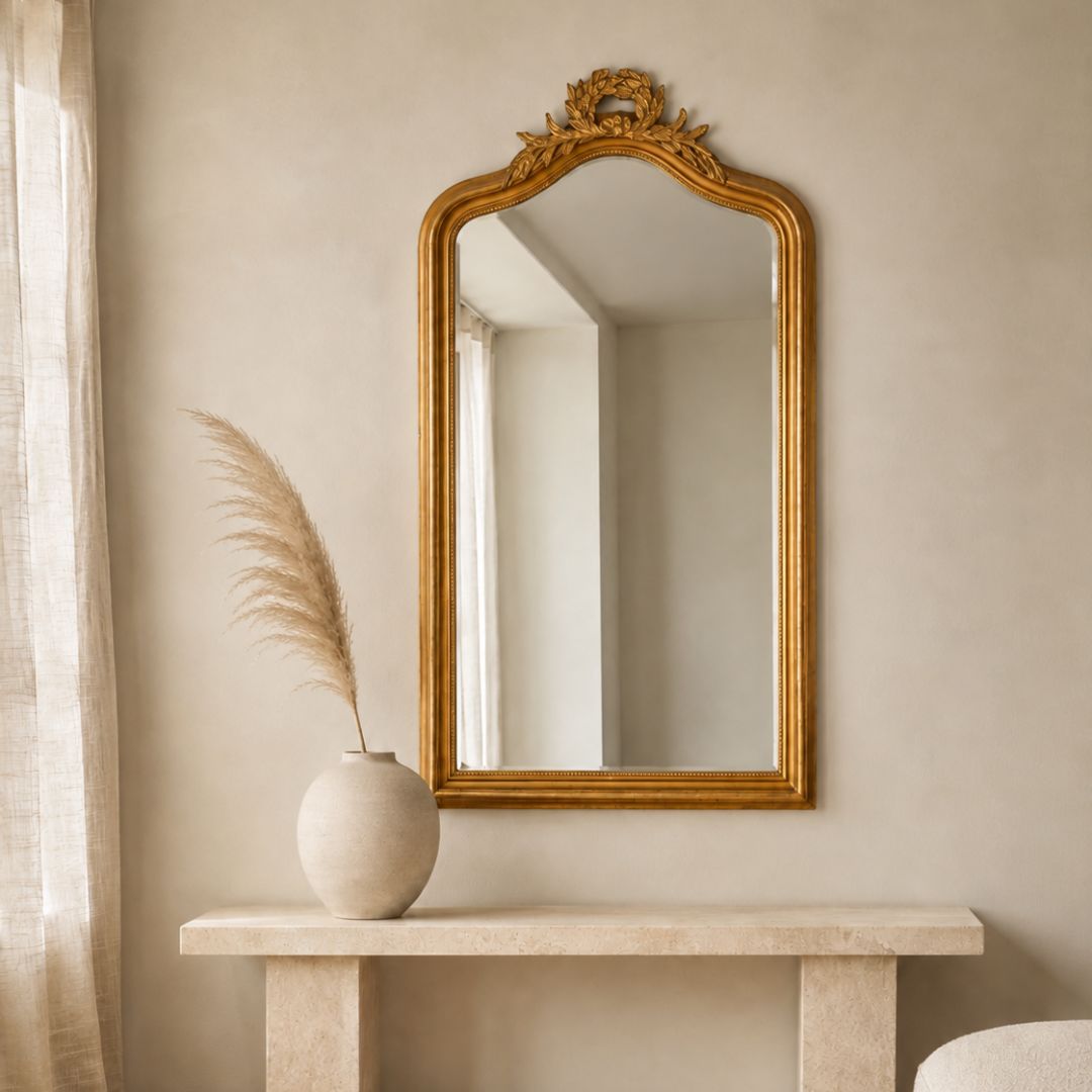 Miroir Doré - Perle