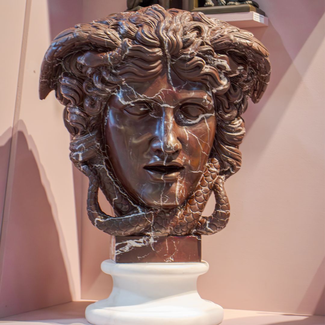 Marmer Hoofd van Medusa