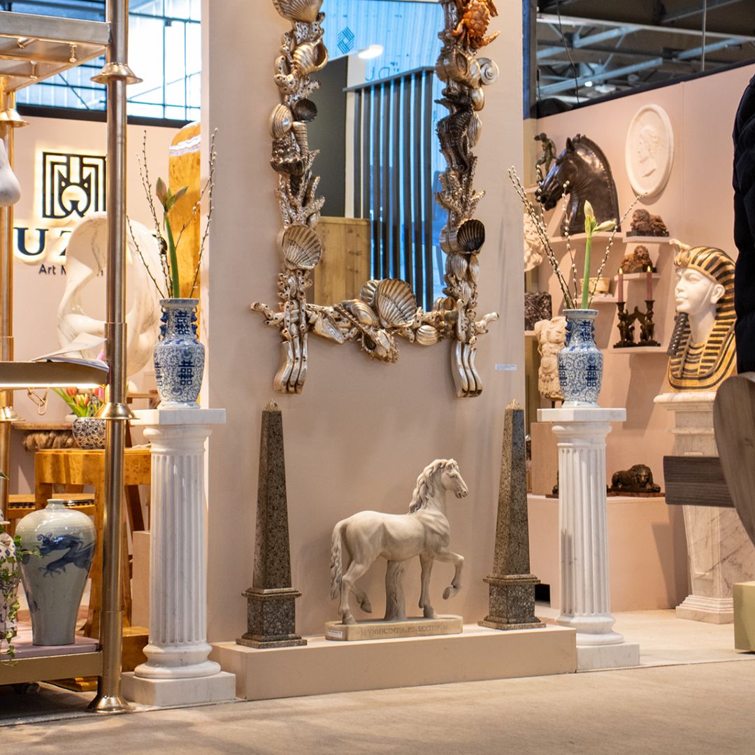 Étalon Romain – Statue en marbre inspirée des Musées du Vatican