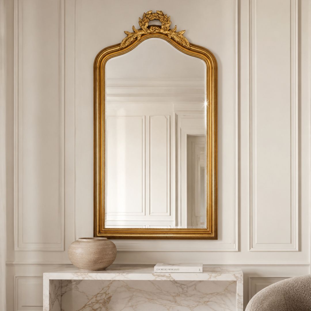 Miroir Doré - Perle