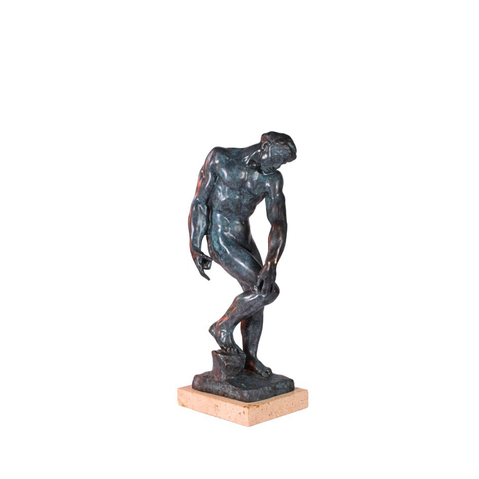 Bronzen beeld 'Adam' naar Auguste Rodin