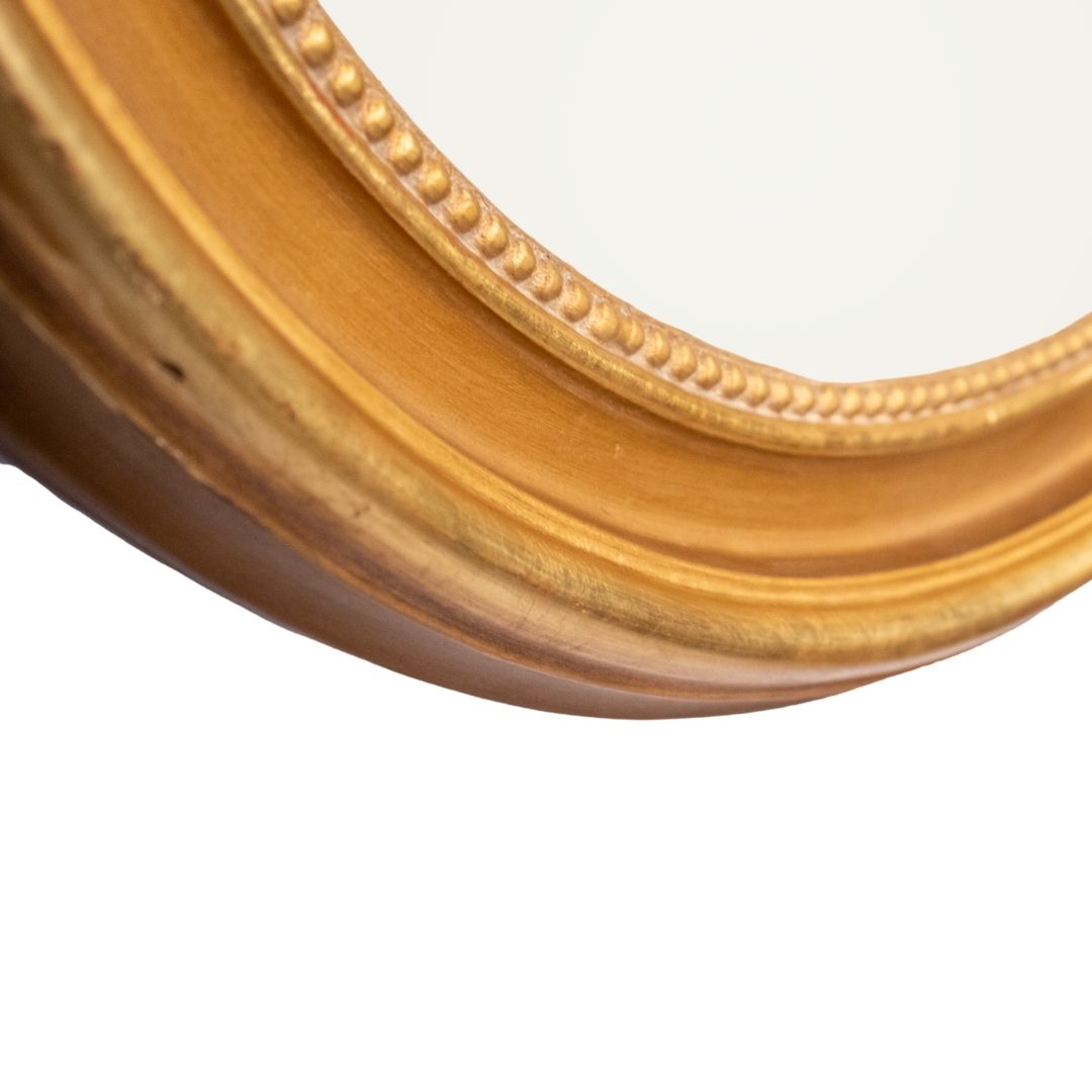 Round Gold Mirror - Cécile - 80 cm