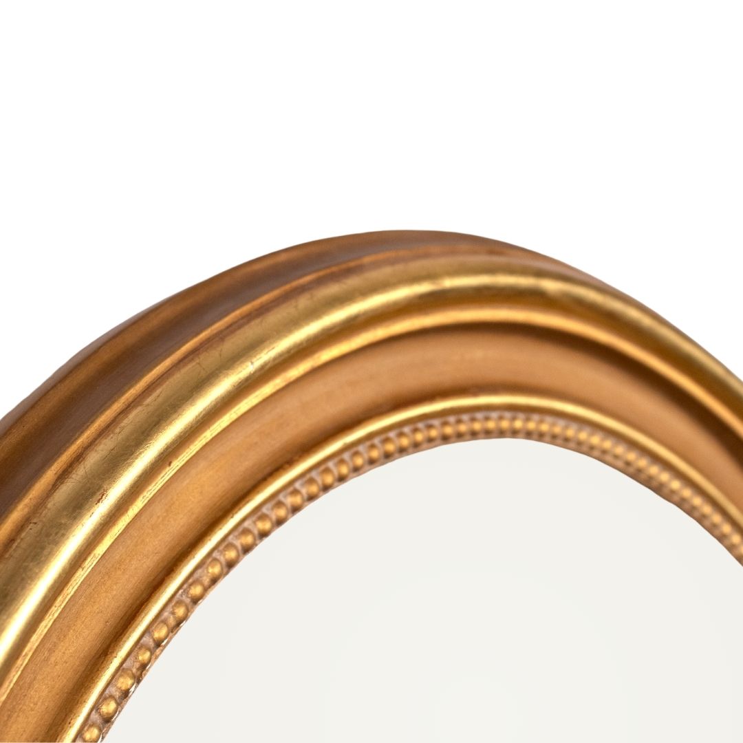 Round Gold Mirror - Cécile - 80 cm