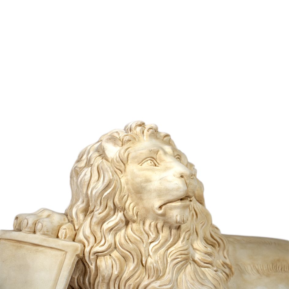 Marble Lion with Shield