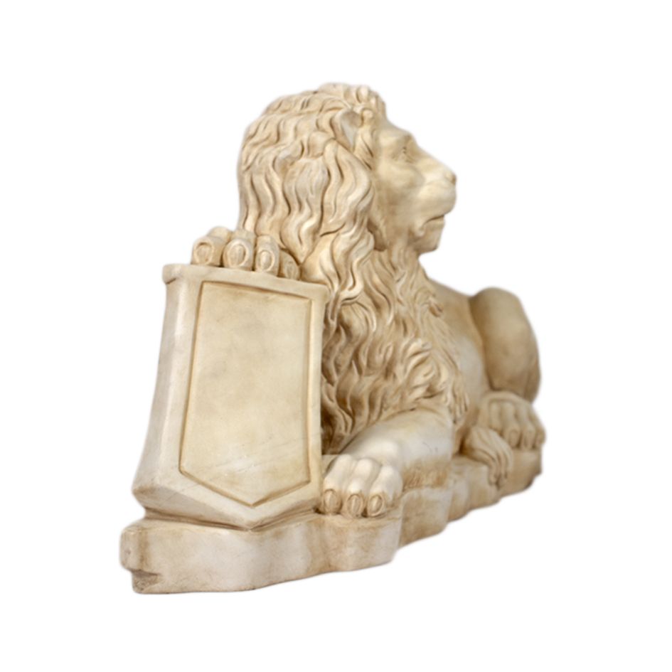 Marble Lion with Shield