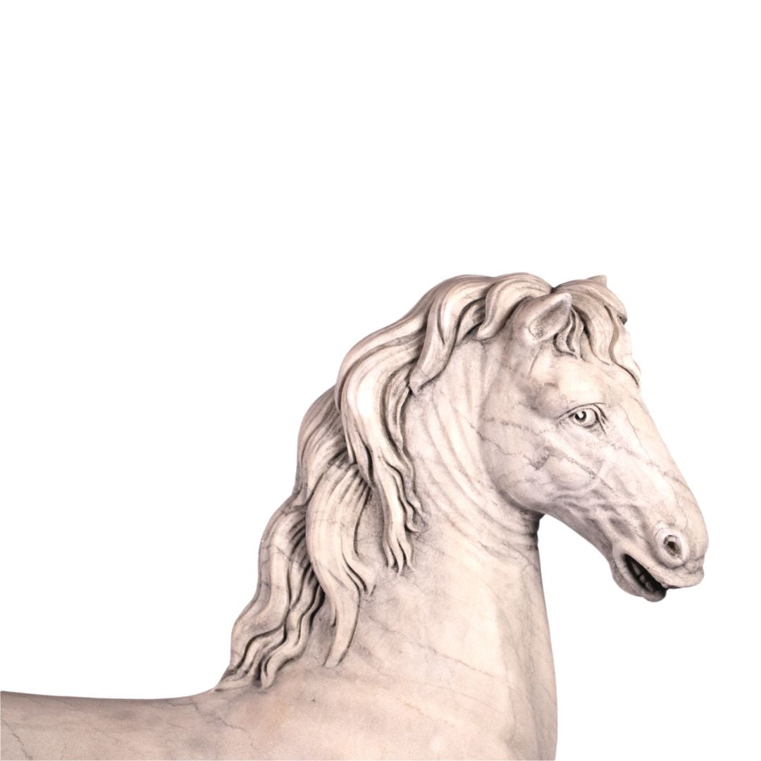 Étalon Romain – Statue en marbre inspirée des Musées du Vatican