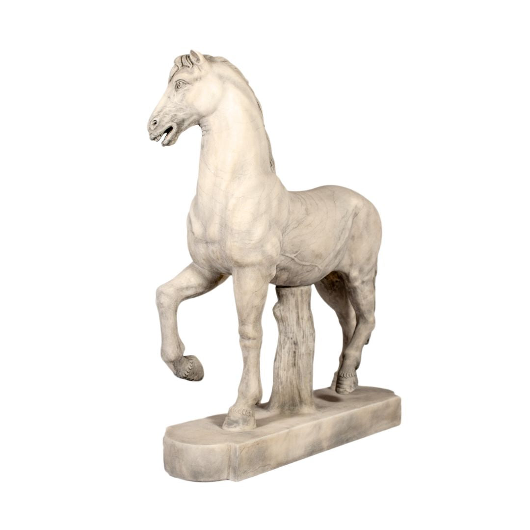 Étalon Romain – Statue en marbre inspirée des Musées du Vatican
