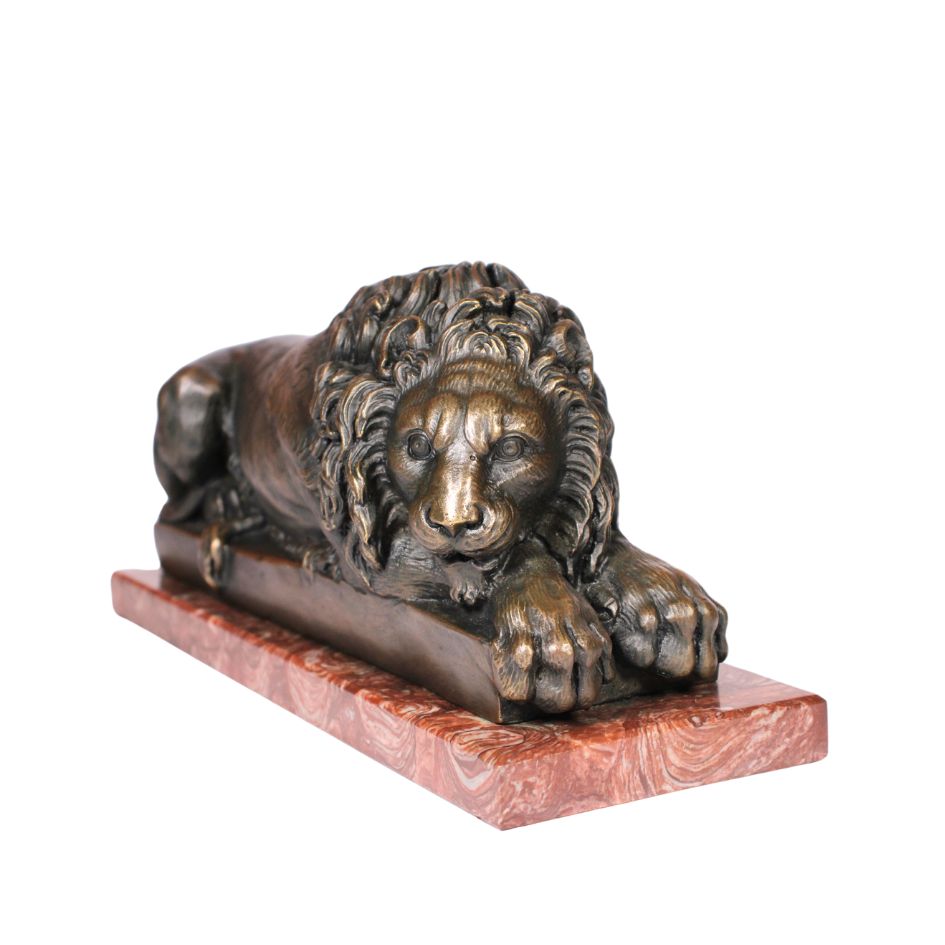 Bronzen Leeuwen Liggend - paar