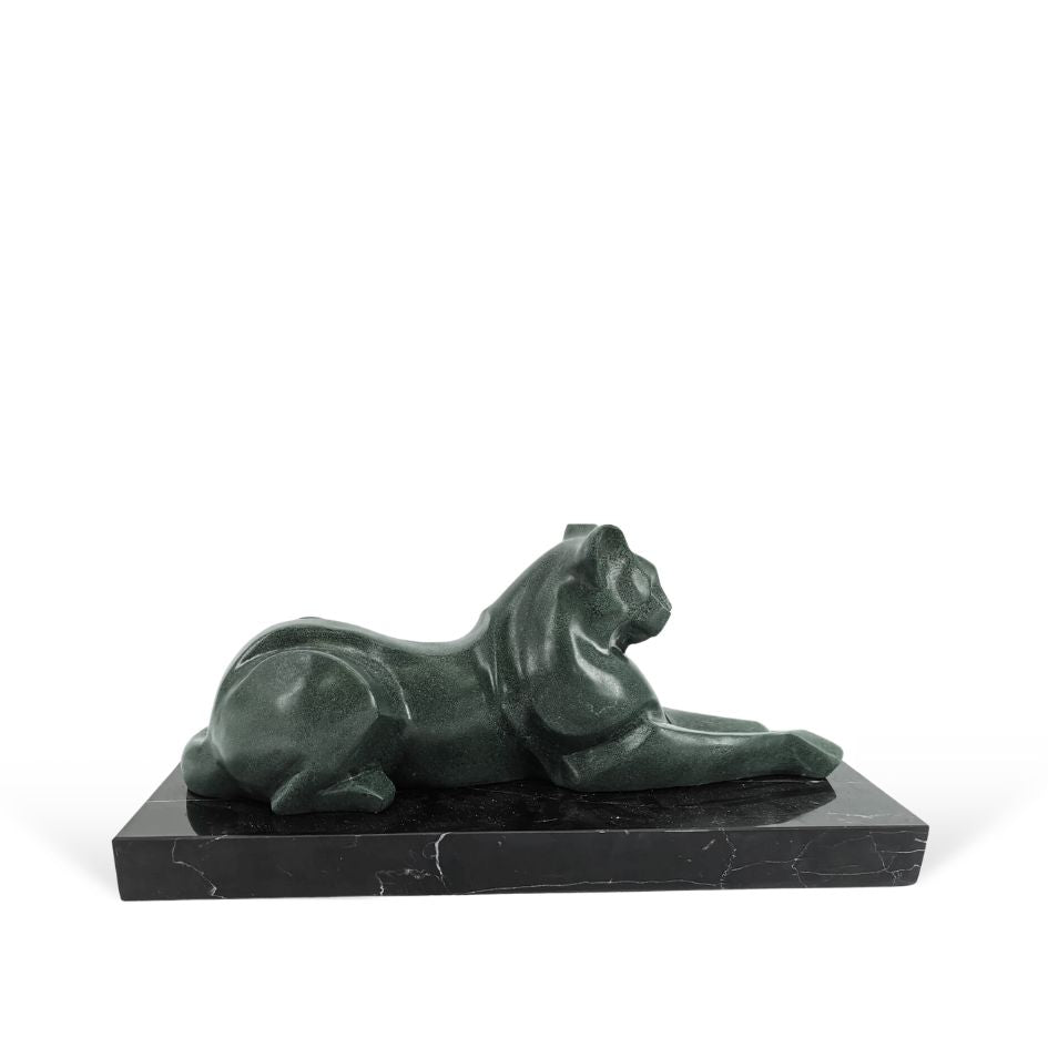 Bronze Reclining Cat