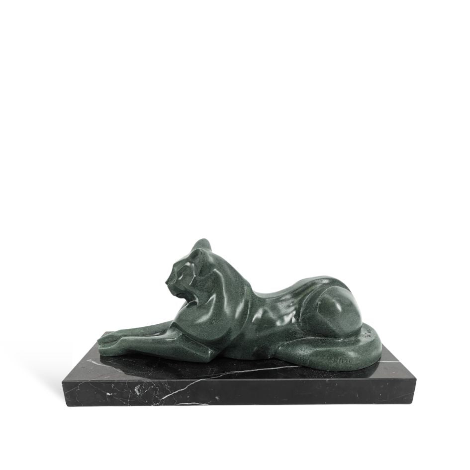 Bronzen Liggende Kat