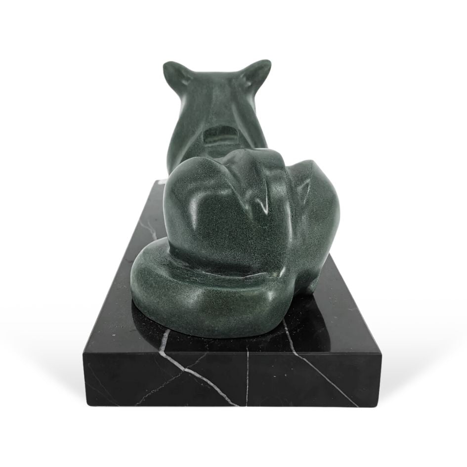 Bronze Reclining Cat