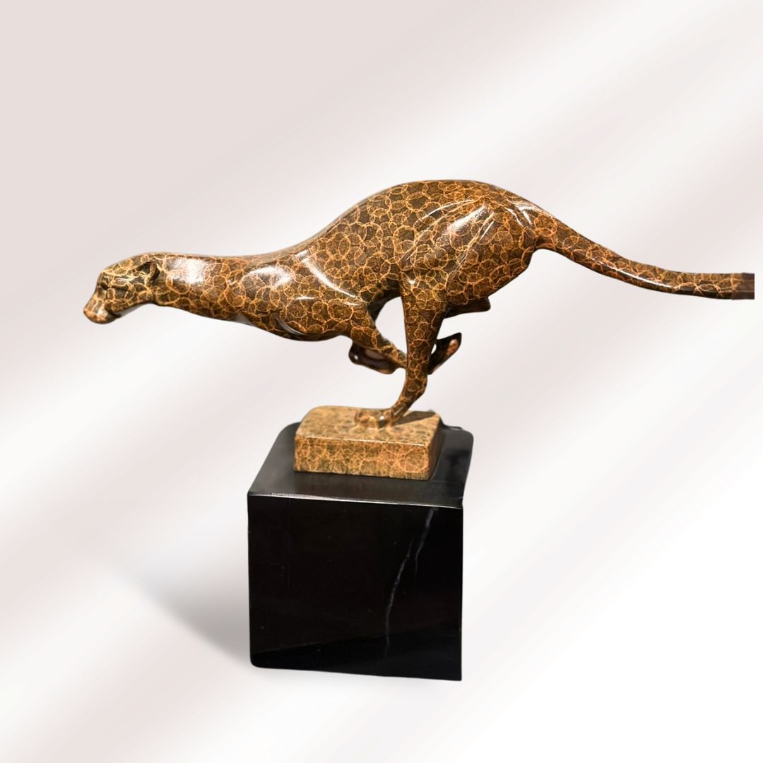 Bronze Cheetah on the Hunt