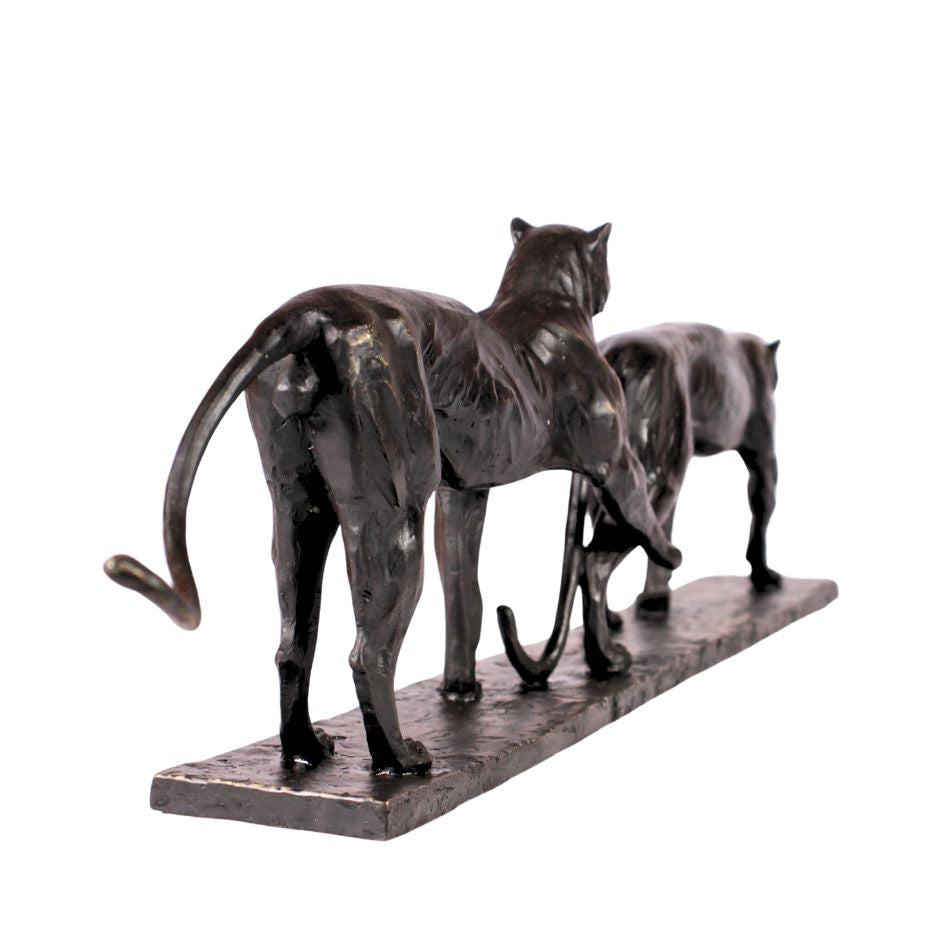 Bronze Two Leopards