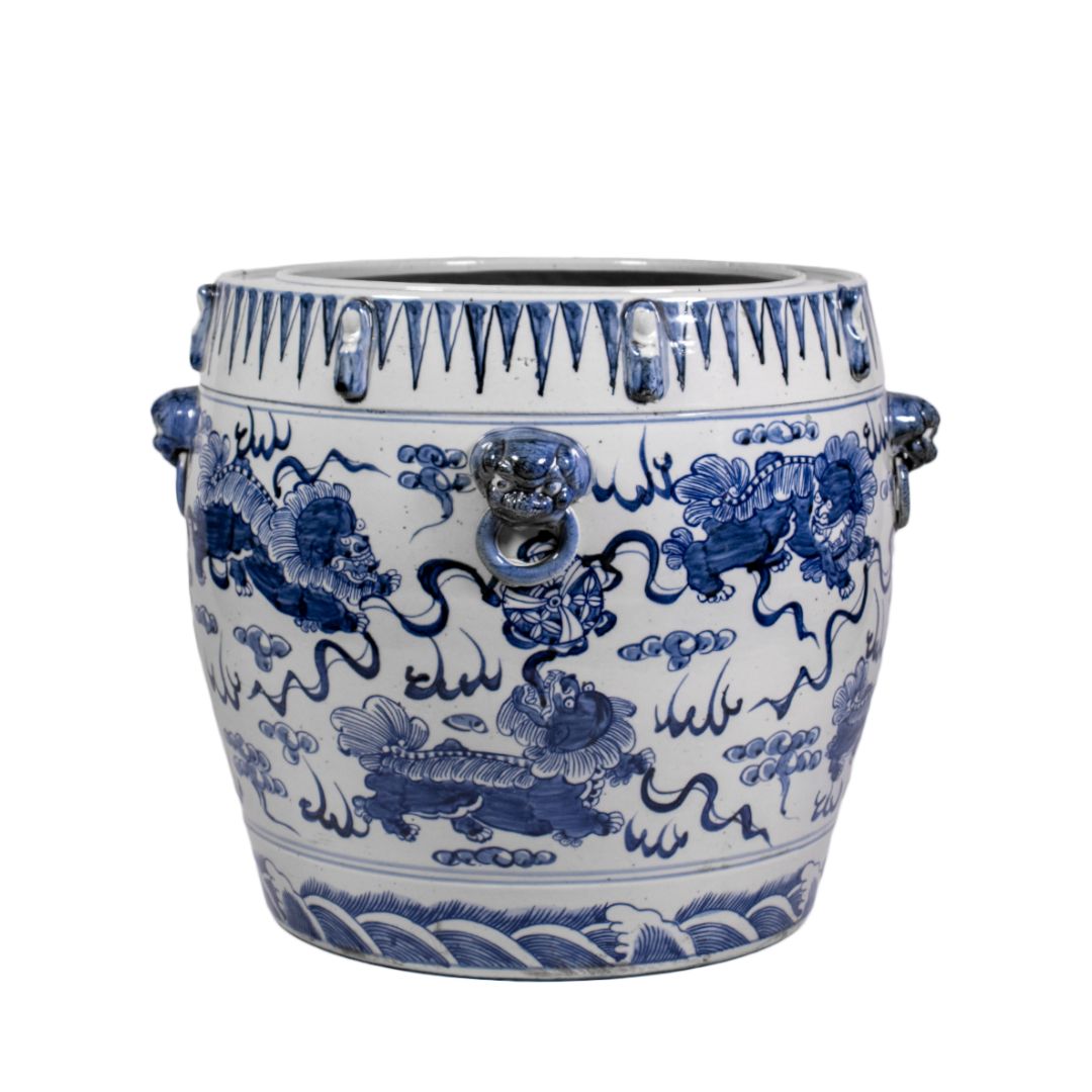 Chinese aardewerk vaas 30cm - Curiosa en Kunst.nl Chinese aardewerk vaas 30cm - Curiosa en Kunst.nl