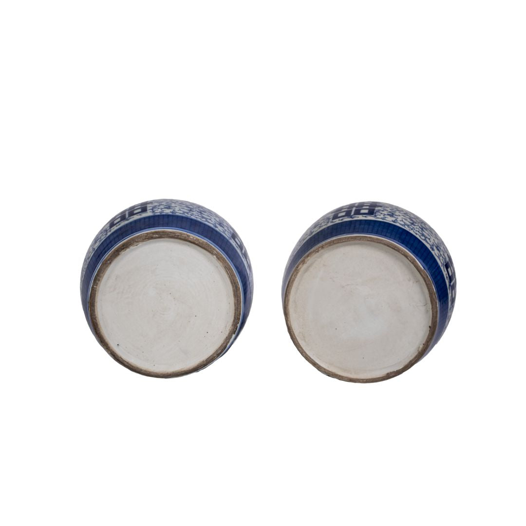 Ingwertopf – Double Happiness – Blau-Weiß