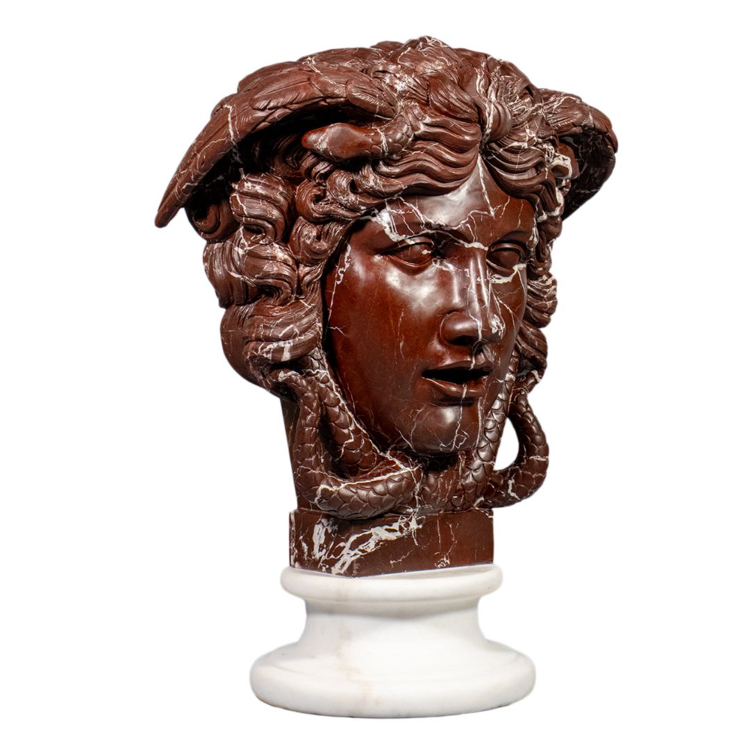 Marmer Hoofd van Medusa